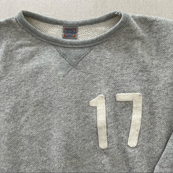 LESS17 x EBBETS FIELD FLANNELS Vintage Authentic Gray Sweatshirt - Picture 3 of 6